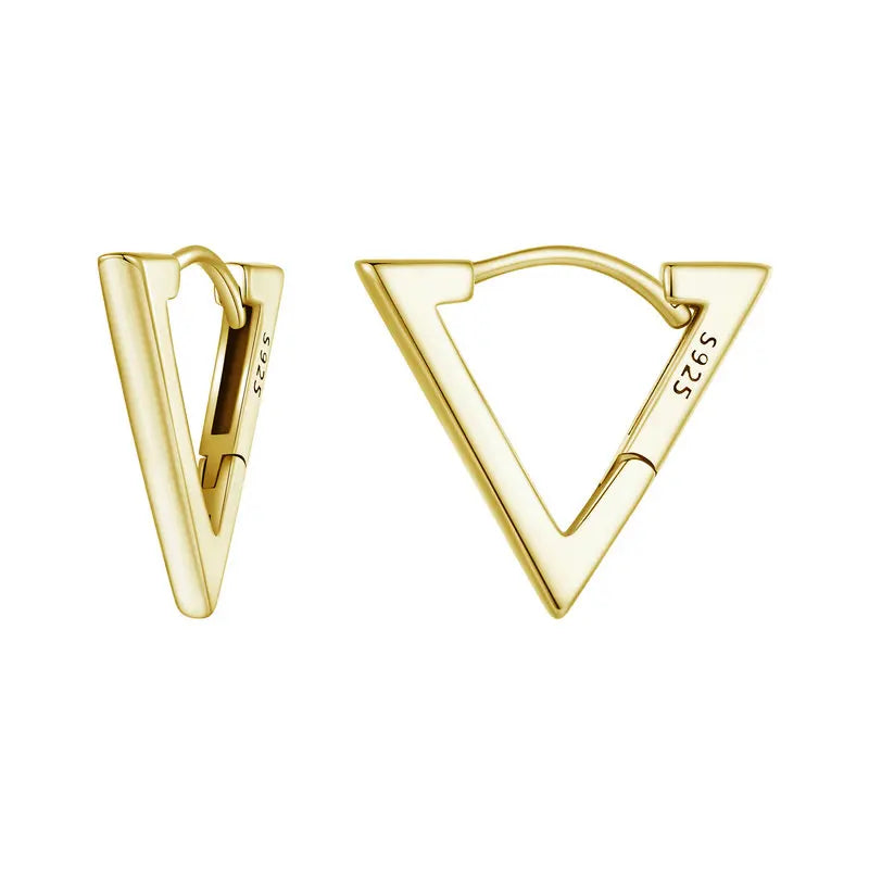 Triangle Earrings 925 Sterling Silver