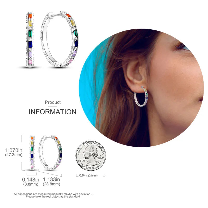 Shiny Earrings  925 Silver