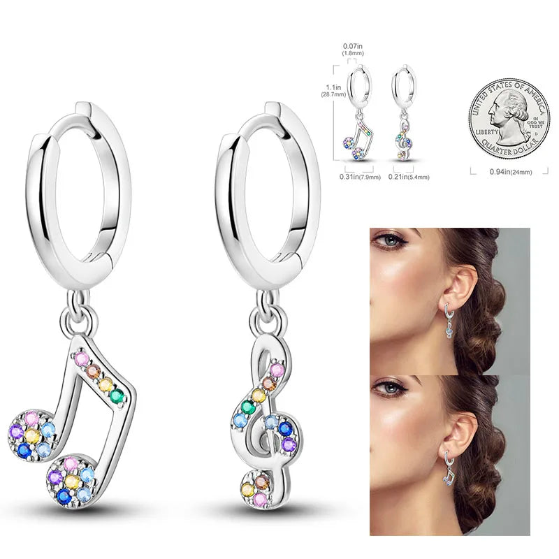 Shiny Earrings  925 Silver