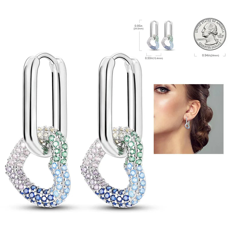 Shiny Earrings  925 Silver