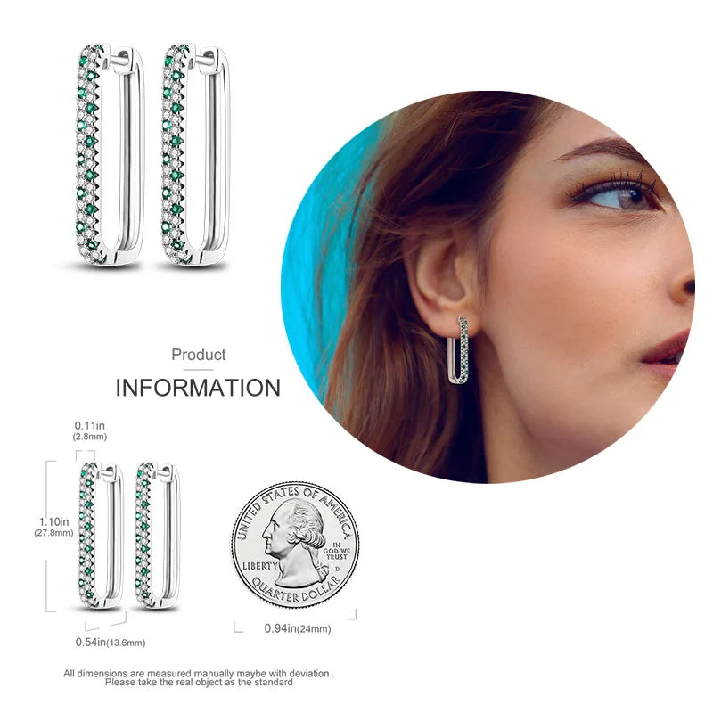 Shiny Earrings  925 Silver