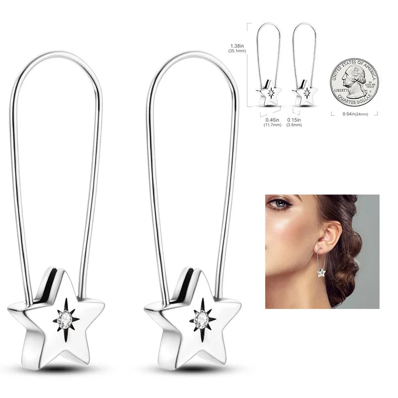Shiny Earrings  925 Silver