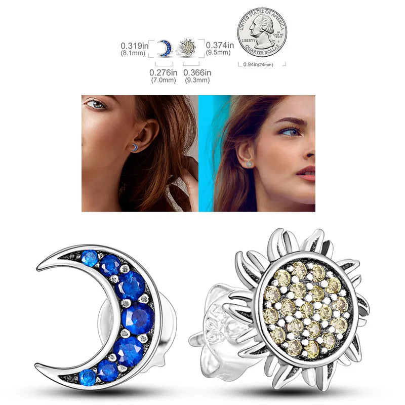 Shiny Earrings  925 Silver