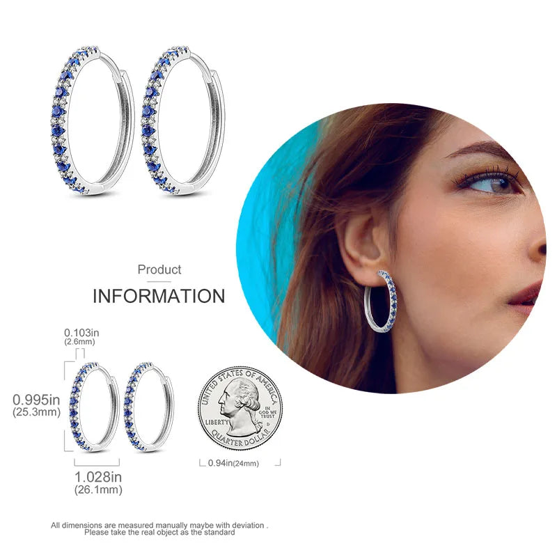 Shiny Earrings  925 Silver
