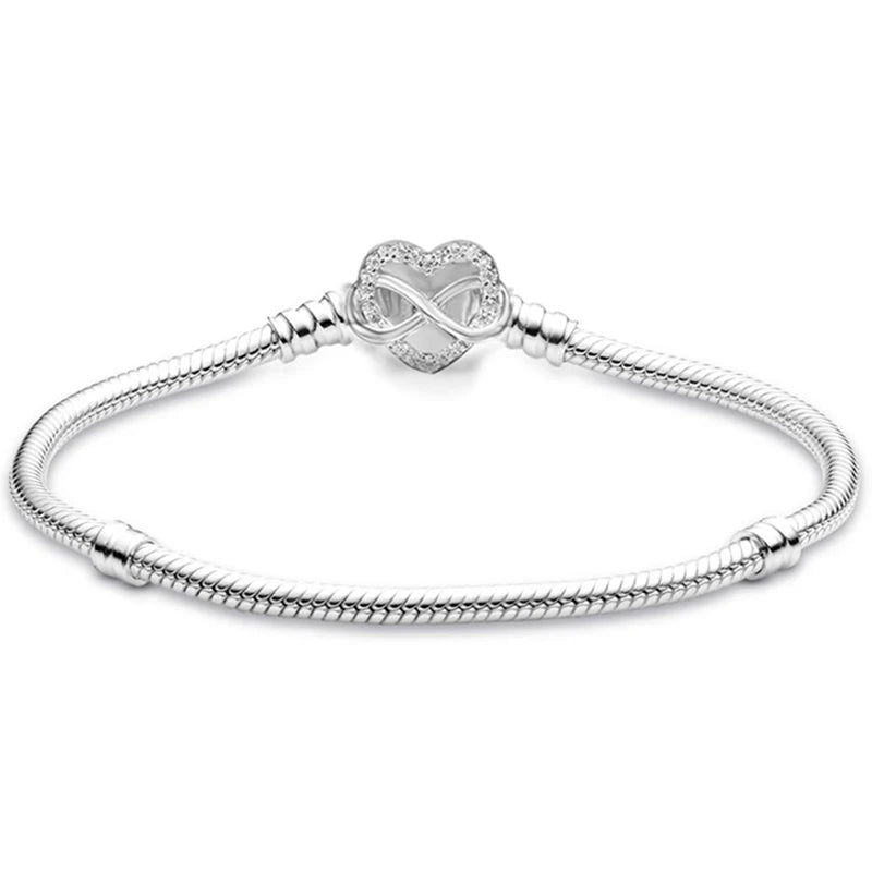 Silver Owl Heart Charm Jewelry