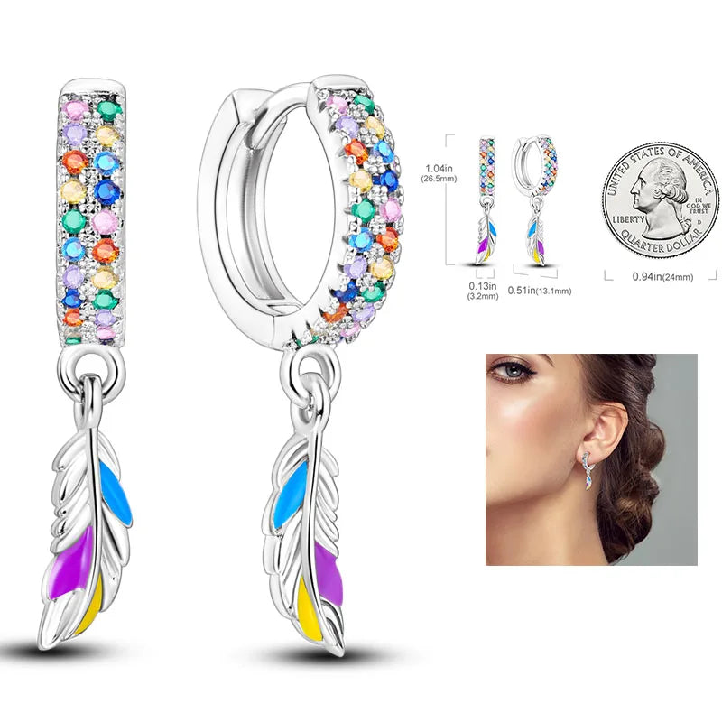 Shiny Earrings  925 Silver