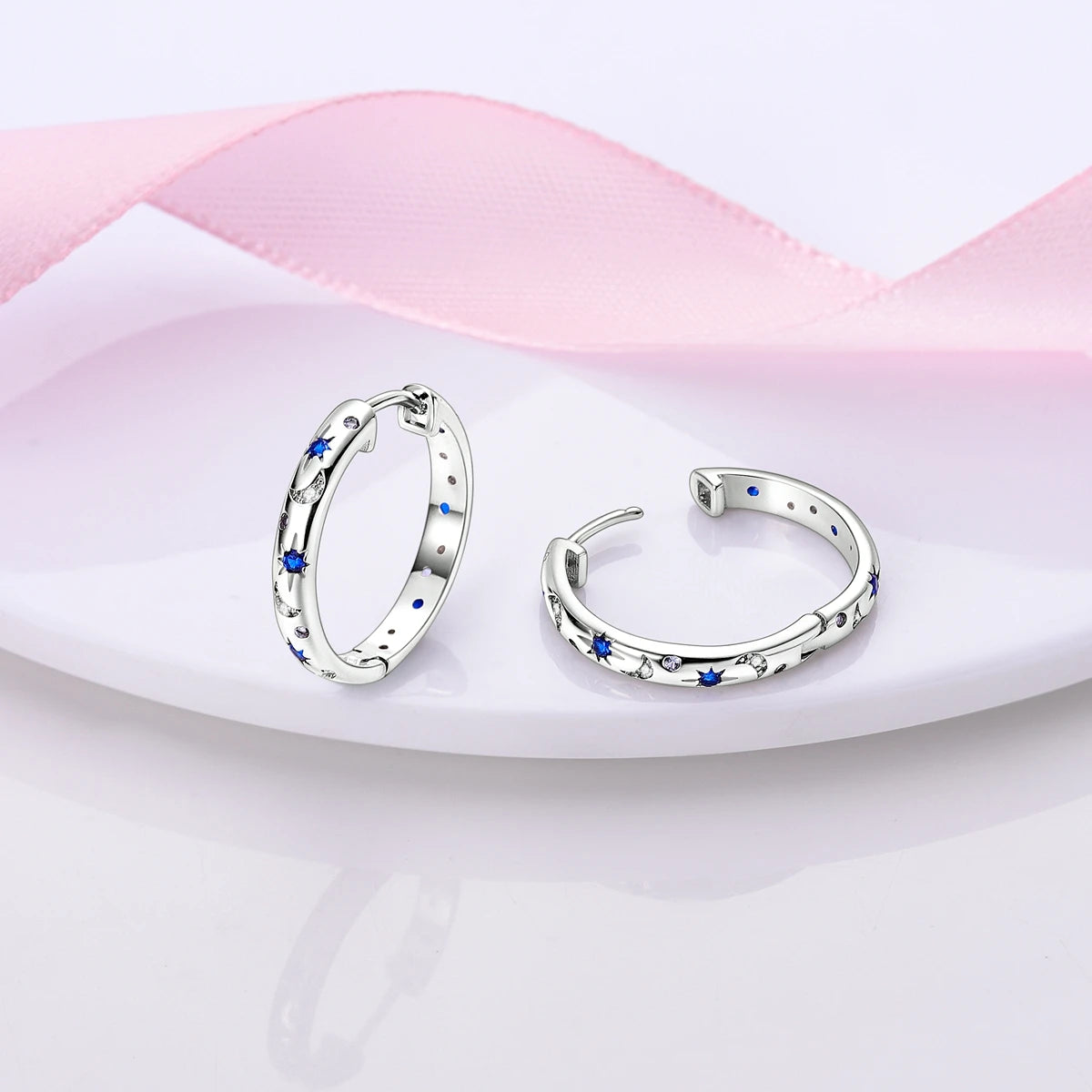 Shiny Earrings  925 Silver