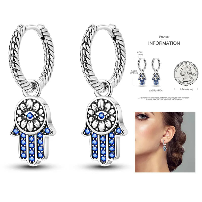 Shiny Earrings  925 Silver