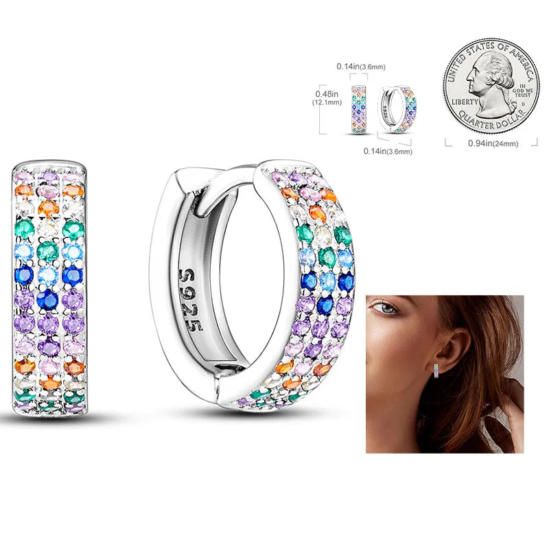 Shiny Earrings  925 Silver