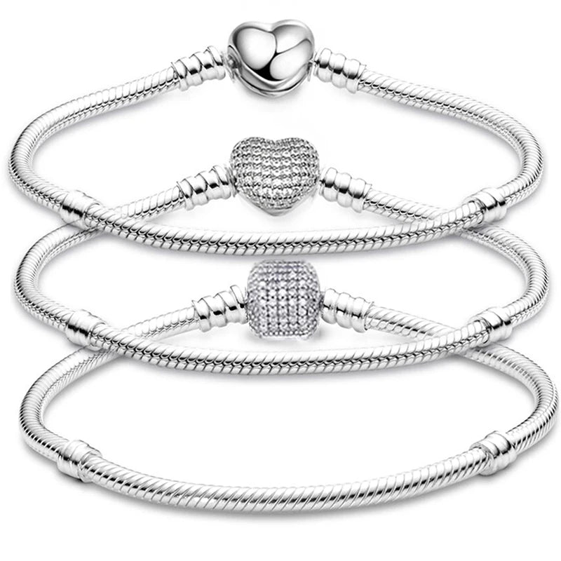 Silver Owl Heart Charm Jewelry