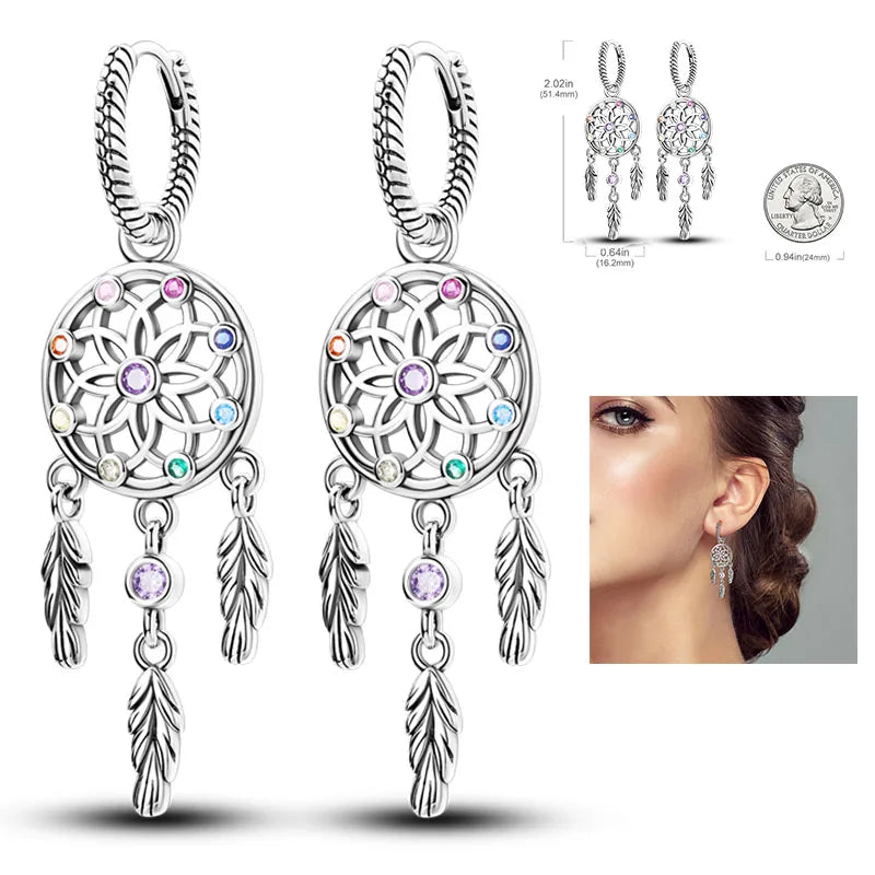 Shiny Earrings  925 Silver