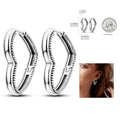 Shiny Earrings  925 Silver
