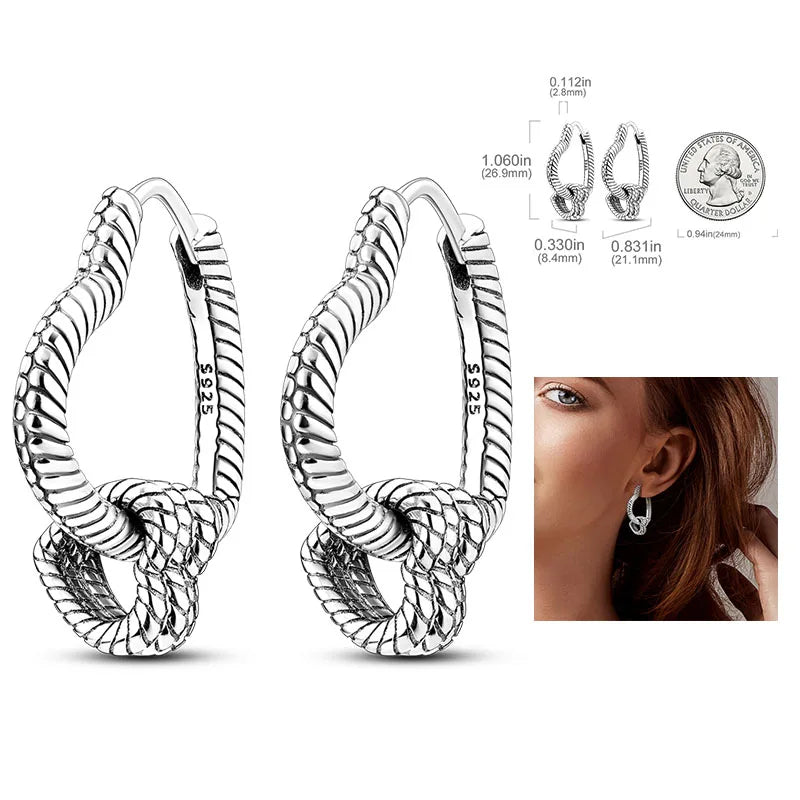 Shiny Earrings  925 Silver