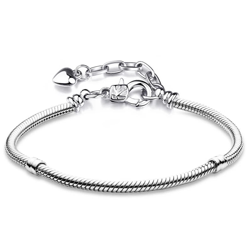 Silver Owl Heart Charm Jewelry