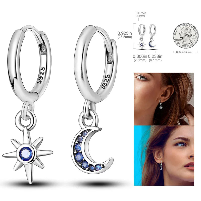 Shiny Earrings  925 Silver