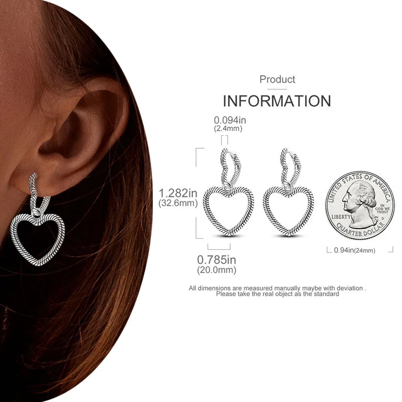 Shiny Earrings  925 Silver