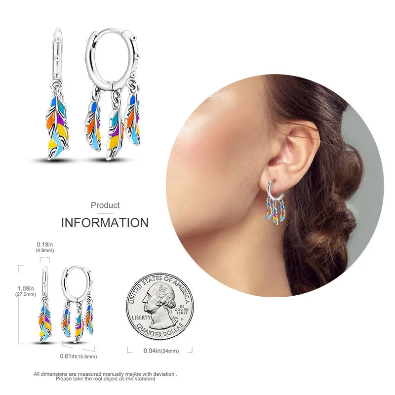 Shiny Earrings  925 Silver